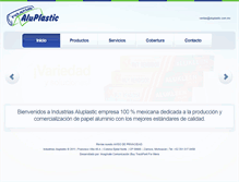 Tablet Screenshot of aluplastic.com.mx
